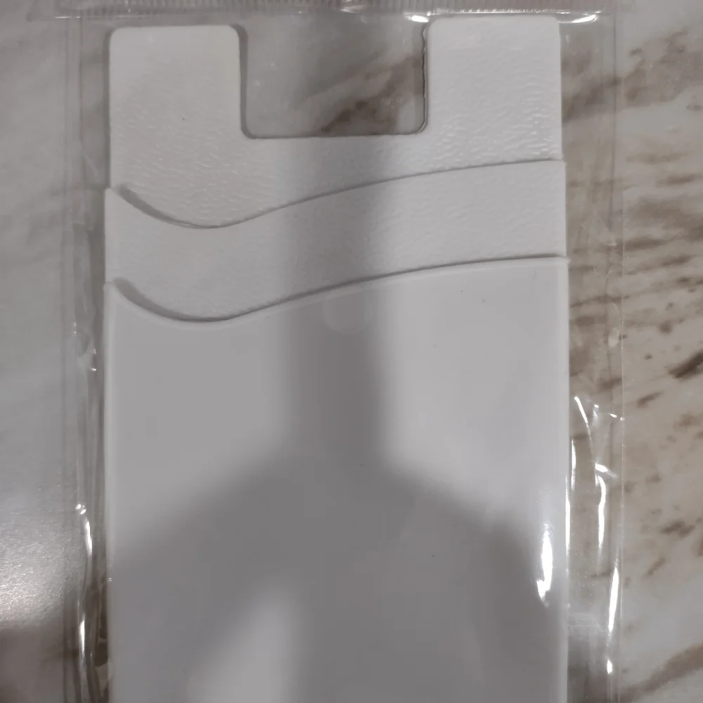 Magnetic 2 Pocket Stick-on Silicone Cell Phone Wallet